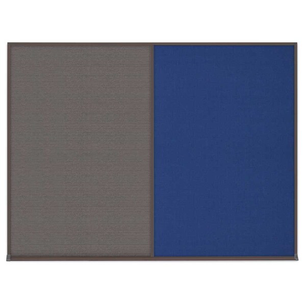Triple Door Radius Corkboard, 72"X48", B